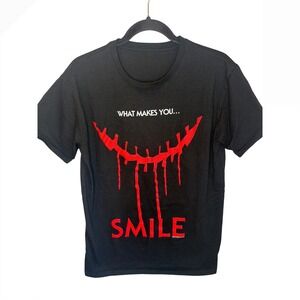 Smile Movie Promo T-Shirt Mens Black‎ Horror Graphic Tee Paramount Pictures 2024
